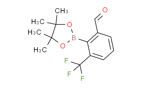 2-(4,4,5,5-tetramethyl-1,3,2-dioxaborolan-2-yl)-3-(trifluoromethyl)benzaldehyde