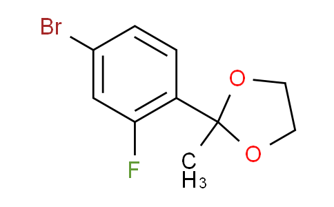 2-(4-Bromo-2-fluorophenyl)-2-methyl-1,3-dioxolane