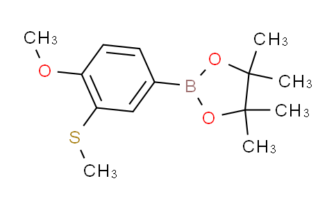 2-[4-Methoxy-3-(methylthio)phenyl]-4,4,5,5-tetramethyl-1,3,2-dioxaborolane