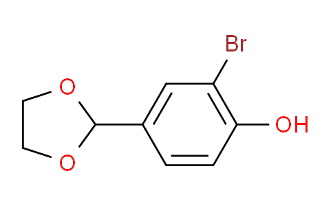 2-Bromo-4-(1,3-dioxolan-2-yl)phenol