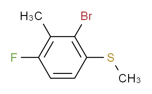 2-Bromo-4-fluoro-3-methyl-1-(methylthio)-benzene
