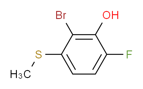 2-Bromo-6-fluoro-3-(methylthio)phenol