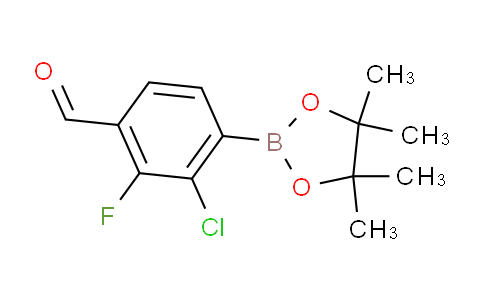 2-Chloro-3-fluoro-4-formylphenylboronic acid pinacol ester