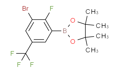 3-Bromo-2-fluoro-5-trifluoromethylphenylboronic acid pinacol ester