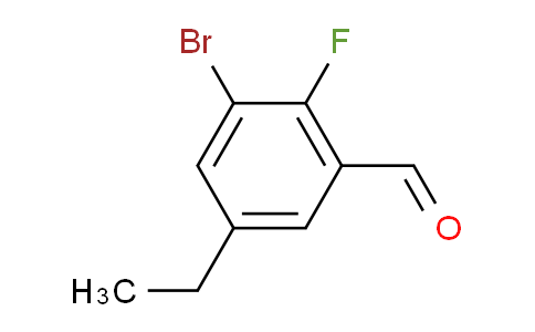 3-Bromo-5-ethyl-2-fluorobenzaldehyde
