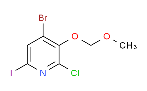 4-Bromo-2-chloro-6-iodo-3-(methoxymethoxy)pyridine
