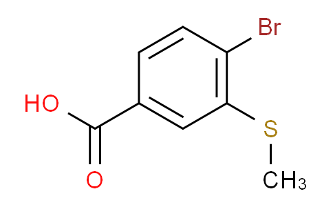 4-Bromo-3-(methylthio)benzoic acid
