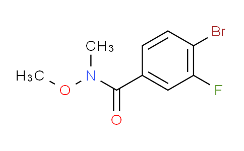 4-Bromo-3-fluoro-N-methoxy-N-methyl-benzamide