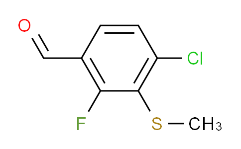 4-Chloro-2-fluoro-3-(methylthio)benzaldehyde