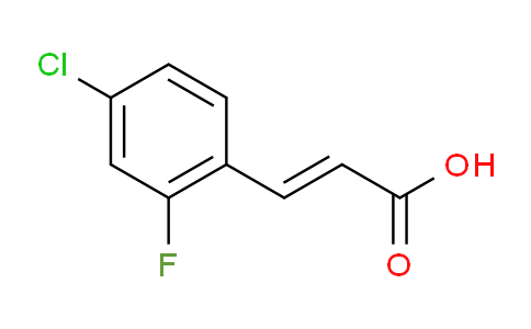 4-Chloro-2-fluorocinnamic acid