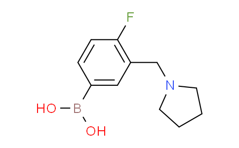 4-氟-3-(吡咯烷-1-基甲基)苯基硼酸
