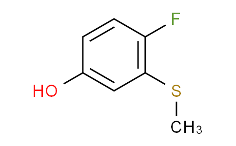 4-Fluoro-3-methylsulfanylphenol