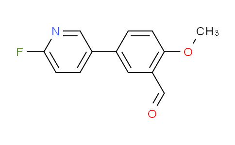 5-(6-Fluoropyridin-3-yl)-2-methoxy-benzaldehyde