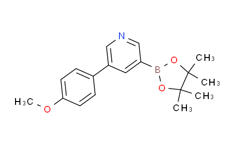 3-(4-甲氧苯基)-5-(4,4,5,5-四甲基-[1,3,2]二氧杂环戊硼烷-2-基)吡啶