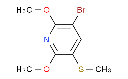 5-Bromo-2,6-dimethoxy-3-methylsulfanylpyridine