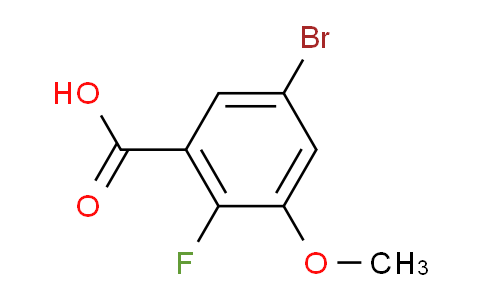 5-Bromo-2-fluoro-3-methoxybenzoic acid