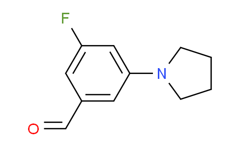 5-Fluoro-3-pyrrolidin-1-ylbenzaldehyde