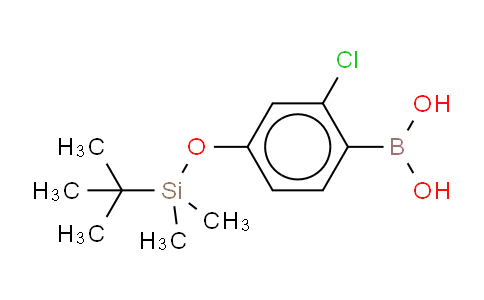 2-Chloro-4-(((1,1-dimethylethyl)dimethethylsilyl)oxy)phenylboronic acid