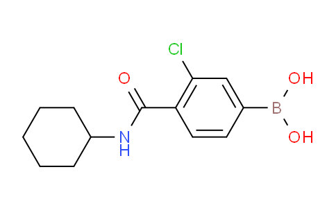 3-Chloro-4-(cyclohexylcarbamoyl)phenylboronic acid