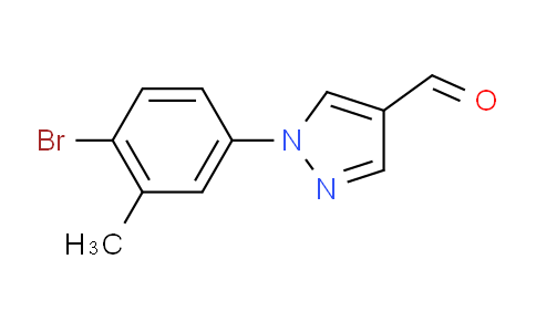 1-(4-Bromo-3-methylphenyl)-1H-pyrazole-4-carbaldehyde