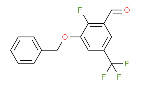 3-(Benzyloxy)-2-fluoro-5-(trifluoromethyl)benzaldehyde