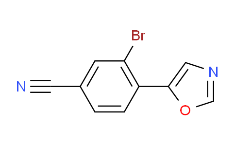 3-Bromo-4-(1,3-oxazol-5-yl)benzonitrile