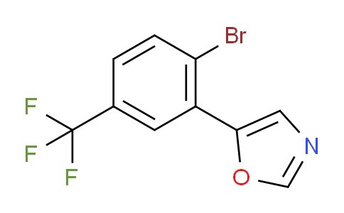 5-(2-bromo-5-(trifluoromethyl)phenyl)oxazole