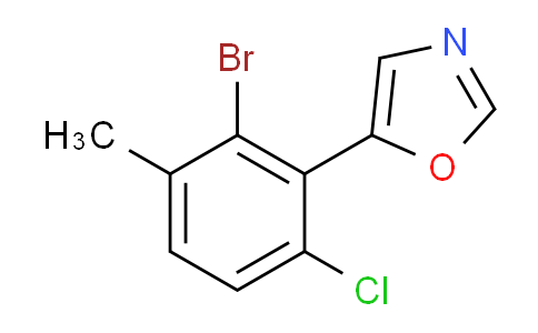 5-(2-bromo-6-chloro-3-methylphenyl)oxazole