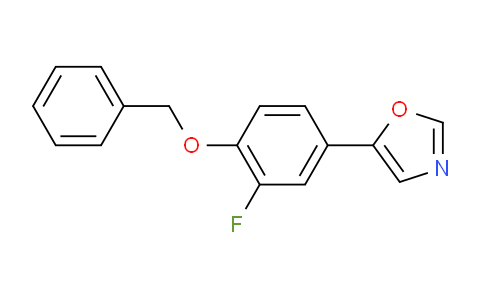 5-(4-(benzyloxy)-3-fluorophenyl)oxazole