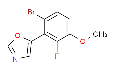 5-(6-bromo-2-fluoro-3-methoxyphenyl)oxazole