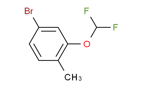 4-Bromo-2-(difluoromethoxy)-1-methylbenzene