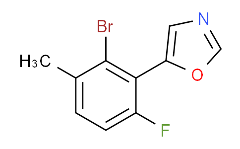 5-(2-bromo-6-fluoro-3-methylphenyl)oxazole