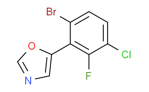 5-(6-bromo-3-chloro-2-fluorophenyl)oxazole