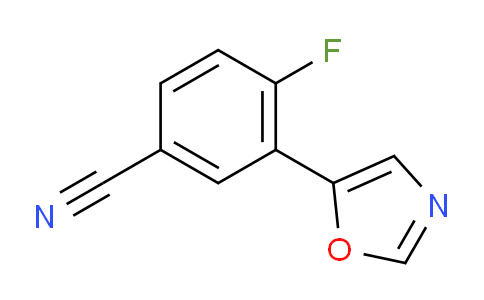 4-fluoro-3-(oxazol-5-yl)benzonitrile
