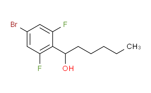 1-(4-Bromo-2,6-difluorophenyl)hexan-1-ol