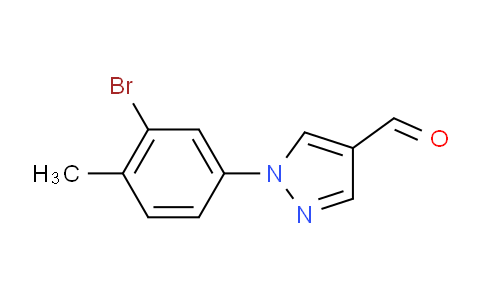 1-(3-BROMO-4-METHYLPHENYL)-1H-PYRAZOLE-4-CARBALDEHYDE
