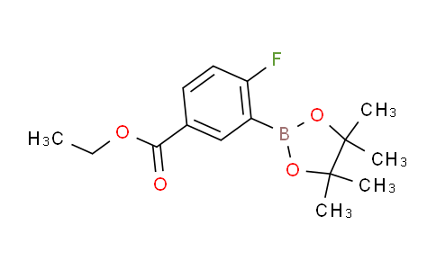 Ethyl 4-fluoro-3-(4,4,5,5-tetramethyl-1,3,2-dioxaborolan-2-yl)benzoate