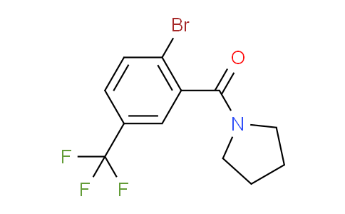 (2-Bromo-5-(trifluoromethyl)phenyl)(pyrrolidin-1-yl)methanone