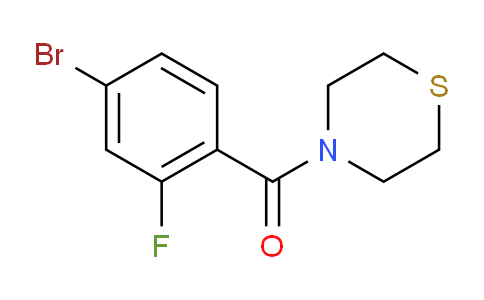 (4-Bromo-2-fluorophenyl)(thiomorpholino)methanone