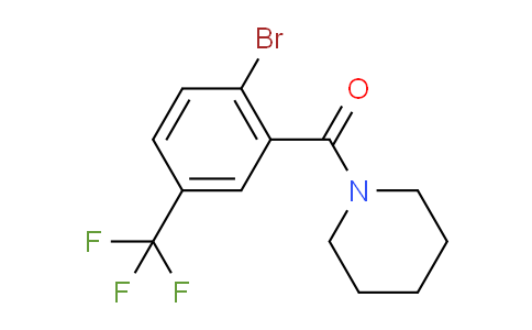 (2-Bromo-5-(trifluoromethyl)phenyl)(piperidin-1-yl)methanone