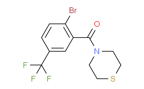(2-Bromo-5-(trifluoromethyl)phenyl)(thiomorpholino)methanone
