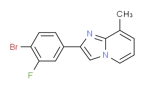 2-(4-Bromo-3-fluorophenyl)-8-methylimidazo[1,2-a]pyridine