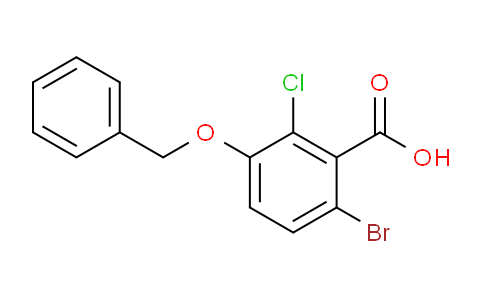 3-(Benzyloxy)-6-bromo-2-chlorobenzoic acid