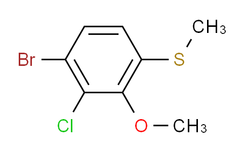 (4-Bromo-3-chloro-2-methoxyphenyl)(methyl)sulfane