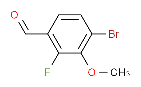 4-Bromo-2-fluoro-3-methoxybenzaldehyde