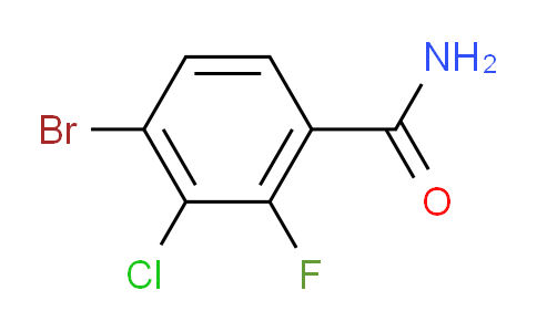 4-Bromo-3-chloro-2-fluorobenzamide