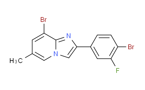 8-Bromo-2-(4-bromo-3-fluorophenyl)-6-methylimidazo[1,2-a]pyridine