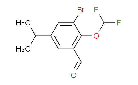 3-Bromo-2-(difluoromethoxy)-5-isopropylbenzaldehyde