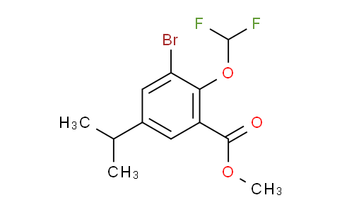 Methyl 3-bromo-2-(difluoromethoxy)-5-isopropylbenzoate