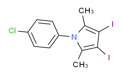 1-(4-Chlorophenyl)-3,4-diiodo-2,5-dimethyl-1H-pyrrole
